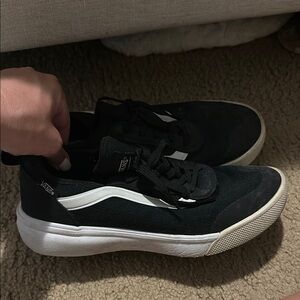 Ultrarange Vans Women's Black and White Sneakers